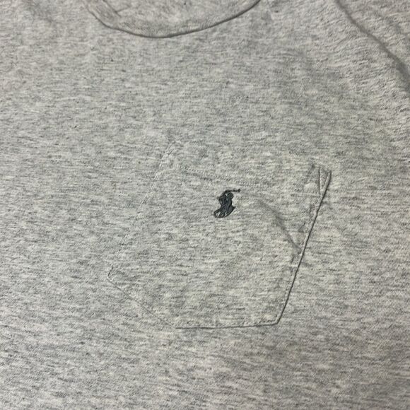 Polo Ralph Lauren Tee 2XB/BIG | Gray/Charcoal Logo with pocket - Picture 2 of 6